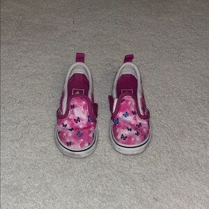 Vans Pink Butterfly Kids Sneakers
